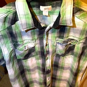 Route 66 Large mens short sleeve dress shirt